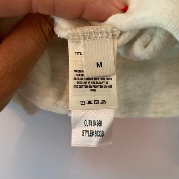 Citizens of Humanity Rosalia White Pullover Sweater V-neck Cotton Women's Medium - Picture 10 of 11